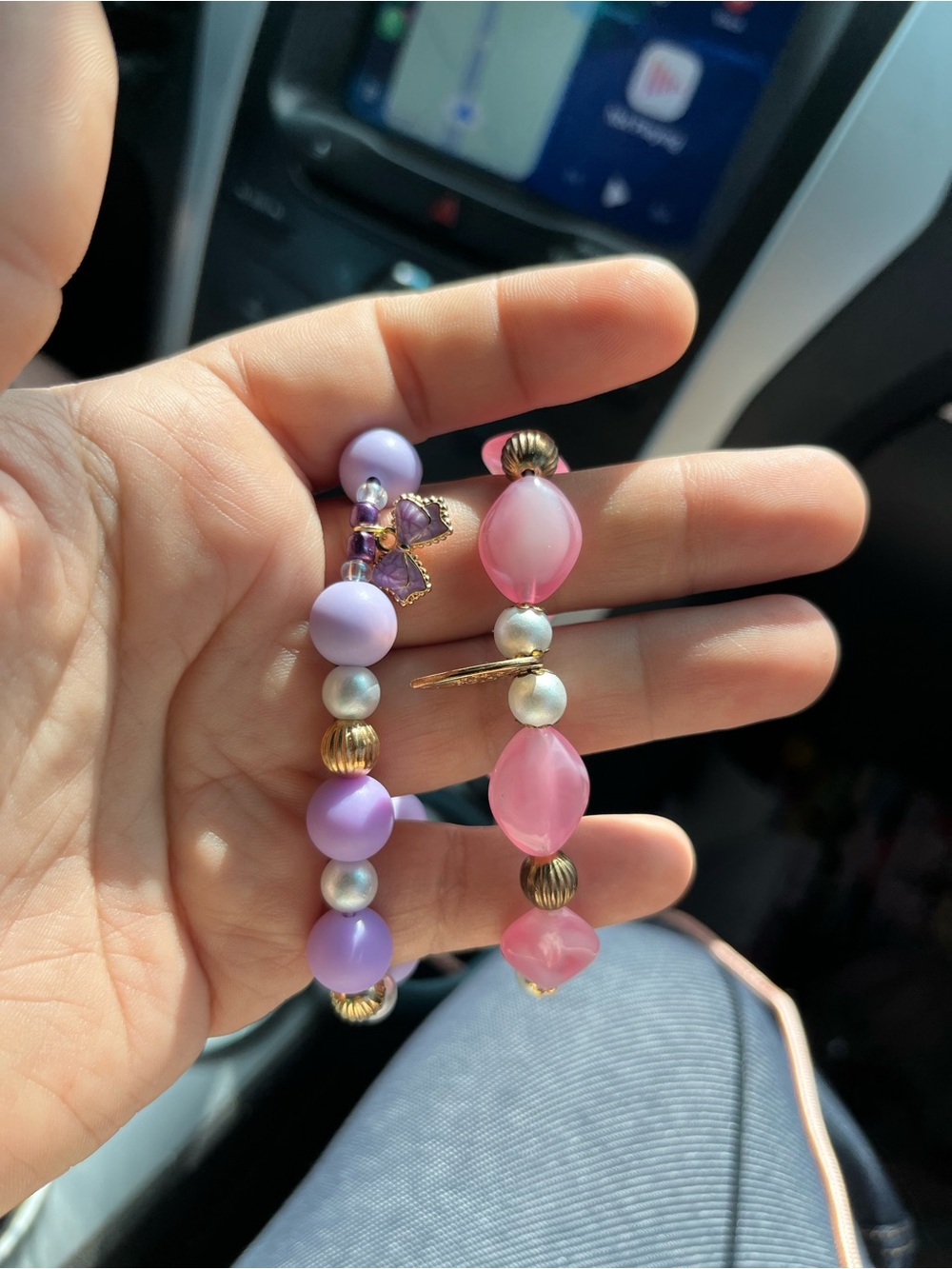 Pretty beaded bracelets